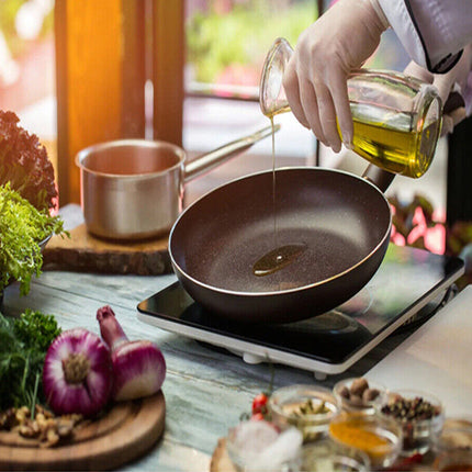 Piastra a induzione portatile singolo e doppio piano cottura fornello elettrico touch temperatura regolabile 1400/2000 watt - enzoled