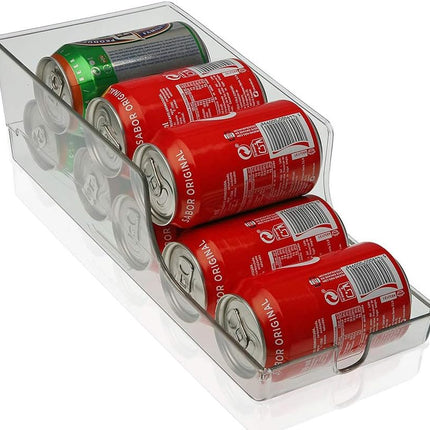 Portalattine in plastica organizer da frigorifero cassetto dispeser per lattine salva spazio - enzoled