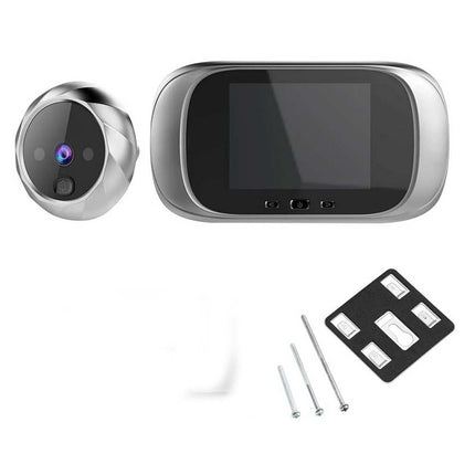 Spioncino digitale con monitor 2,8” per porta d’ingresso occhiello con led infrarossi campanello scatta foto - enzoled