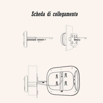 Spioncino digitale con monitor 2,8” per porta d’ingresso occhiello con led infrarossi campanello scatta foto - enzoled