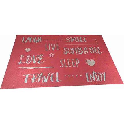 Tappeto moderno 50x80cm con base antiscivolo arredo per cameretta varie fantasie - enzoled