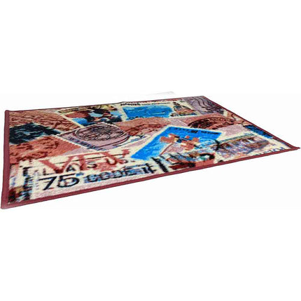 Tappeto moderno 57x80cm con base antiscivolo zerbino arredo per casa cameretta bagno vari colori - enzoled