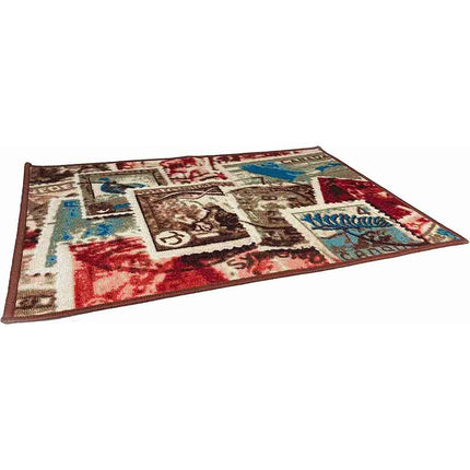 Tappeto moderno 57x80cm con base antiscivolo zerbino arredo per casa cameretta bagno vari colori - enzoled