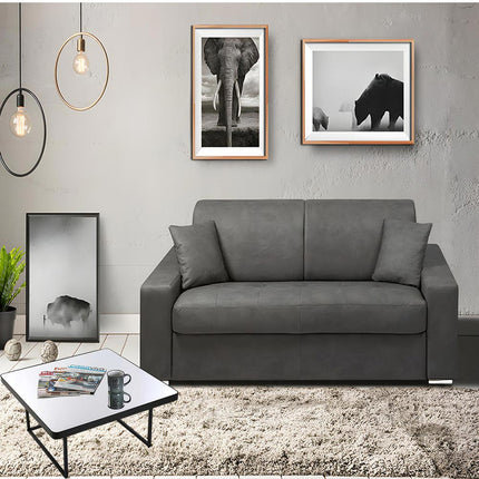 Tavolino rettangolare a specchio piedi in metallo tavolo da soggiorno moderno - enzoled