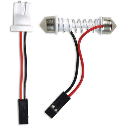 Luci pannello 24 led interno auto smd luce fredda 6000k per interni auto tettuccio 5 watt alimentazione 12 v adattatore t10 - enzoled