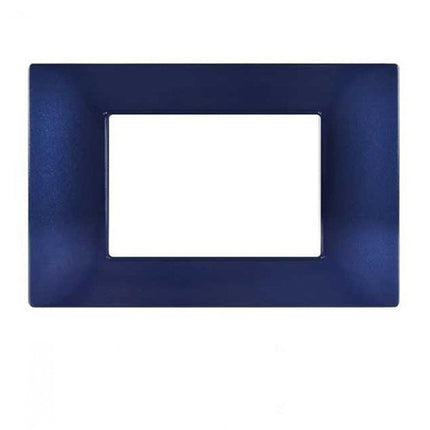 Placchetta 3 4 7 posti blue navy compatibile con vimar plana enzoled