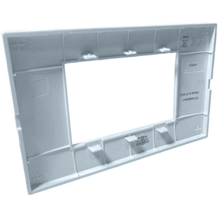 Placchetta 3 4 7 posti azzurro marino compatibile con vimar plana enzoled