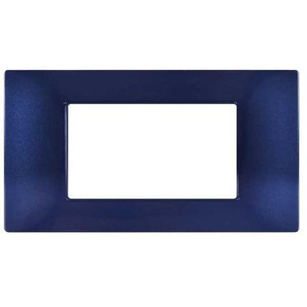 Placchetta 3 4 7 posti blue navy compatibile con vimar plana enzoled