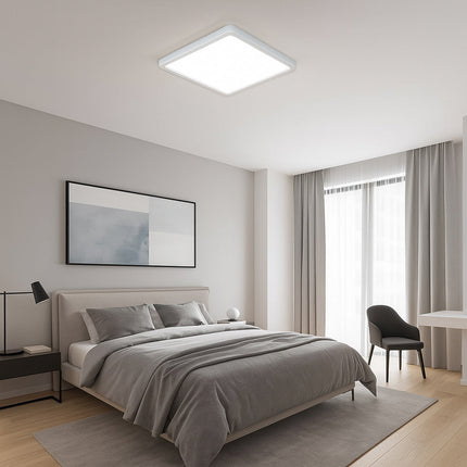 Plafoniera led slim quadrata 45 watt tecnologia CCT da 6500 a 2700k