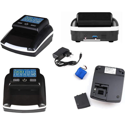 Rilevatore di banconote false conta banconote ricaricabile con display