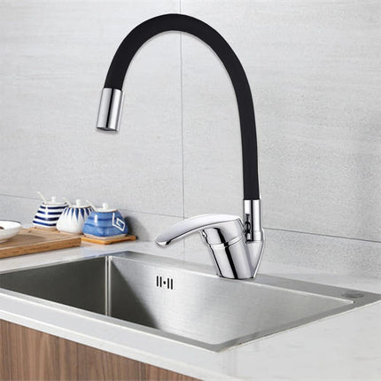 Rubinetto da lavello canna alta flessibile in silicone orientabile enzoled