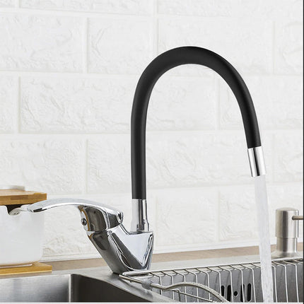 Rubinetto da lavello canna alta flessibile in silicone orientabile enzoled