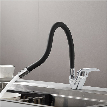 Rubinetto da lavello canna alta flessibile in silicone orientabile enzoled