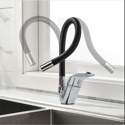 Rubinetto da lavello canna alta flessibile in silicone orientabile enzoled