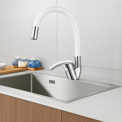 Rubinetto da lavello canna alta flessibile in silicone orientabile enzoled