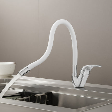 Rubinetto da lavello canna alta flessibile in silicone orientabile enzoled