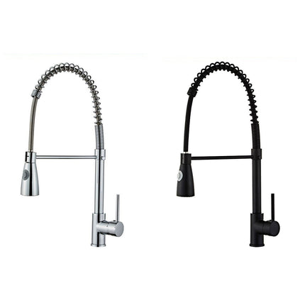 Rubinetto da cucina a canna alta orientabile 2 getti d'acqua enzoled