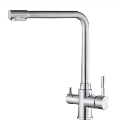 Rubinetto cucina 3 vie per depuratore d'acqua 2 leve Sistema Osmosi