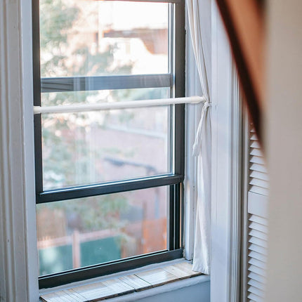 Bastone per tenda da finestra 2 pezzi con ganci a vite asta telescopica allungabile da 30 a 50 cm o 70 120 cm bacchette - enzoled