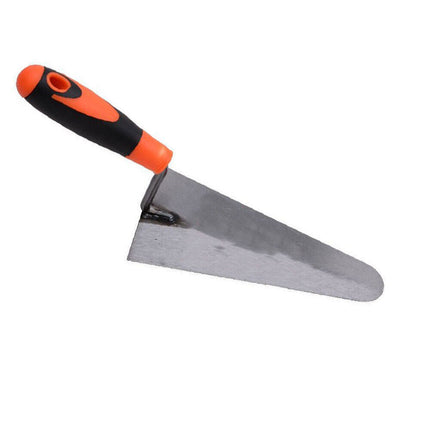 Cazzuola in acciaio 200 mm punta tonda manico antiscivolo spatola per muratore strumento per lavori di ristrutturazione - enzoled