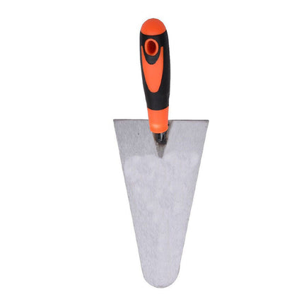 Cazzuola in acciaio 200 mm punta tonda manico antiscivolo spatola per muratore strumento per lavori di ristrutturazione - enzoled