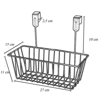 Cestino Porta Oggetti con da Appendere a Ante o cassetti Organizer Cucina Bagno - enzoled