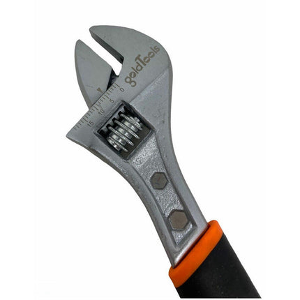 Chiave inglese a rullino regolabile fino a 20 mm in acciaio con impugnatura in gomma antiscivolo con ganasce temprate 150 mm - enzoled