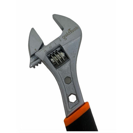 Chiave inglese a rullino regolabile fino a 20 mm in acciaio con impugnatura in gomma antiscivolo con ganasce temprate 150 mm - enzoled