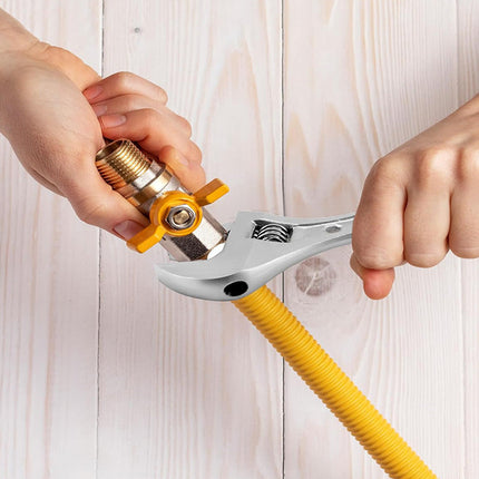 Chiave inglese a rullino regolabile fino a 20 mm in acciaio con impugnatura in gomma antiscivolo con ganasce temprate 150 mm - enzoled