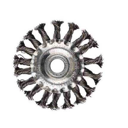 Disco con fili in ferro intrecciati 150 mm spazzola metallica per smerigliatrice flex angolare - enzoled