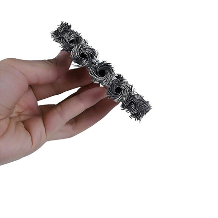 Disco con fili in ferro intrecciati 150 mm spazzola metallica per smerigliatrice flex angolare - enzoled