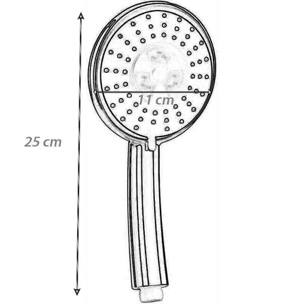 Soffione per doccia multigetto da bagno doccetta a mano a telefono multifunzione universale getto regolabile - enzoled