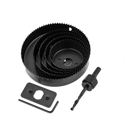 Set frese a tazza per forare legno plastica metallo varie misure con accessori e valigetta - enzoled