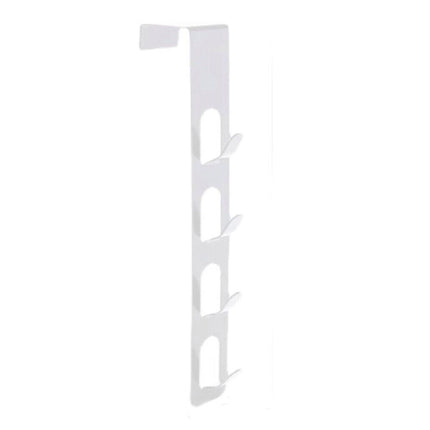 Gancio appendino sopraporta in metallo appendiabiti da porta verticale 4 ganci bianco o nero - enzoled