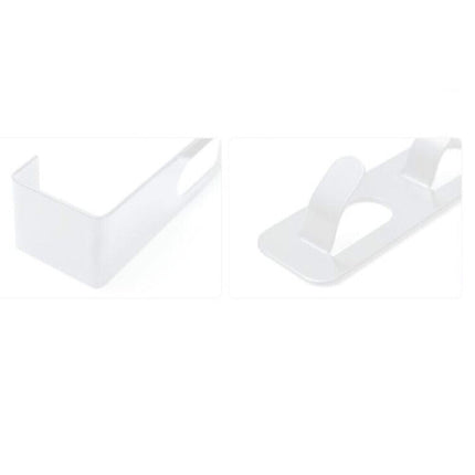 Gancio appendino sopraporta in metallo appendiabiti da porta verticale 4 ganci bianco o nero - enzoled