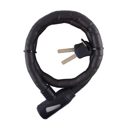 Lucchetto a cavo per moto scooter biciletta rivestito in vinile con 2 chiavi 100 cm - enzoled