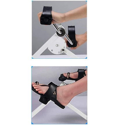 Pedaliera Mini Cyclette per Allenamento Riabilitazione Esercizio di Gambe e Braccia Ginnastica passiva Bike - enzoled