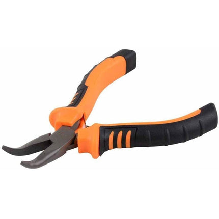 Pinza a becco lungo curvo in acciaio pinze becchi lunghi curvi mezzotondi con impugnatura in gomma antiscivolo 11 cm - enzoled