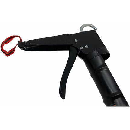 Pistola per silicone manuale in acciaio a semicerchio con impugnatura ergonomica per cartucce da 300 ml uso professionale o fai da te - enzoled