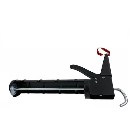 Pistola per silicone manuale in acciaio a semicerchio con impugnatura ergonomica per cartucce da 300 ml uso professionale o fai da te - enzoled