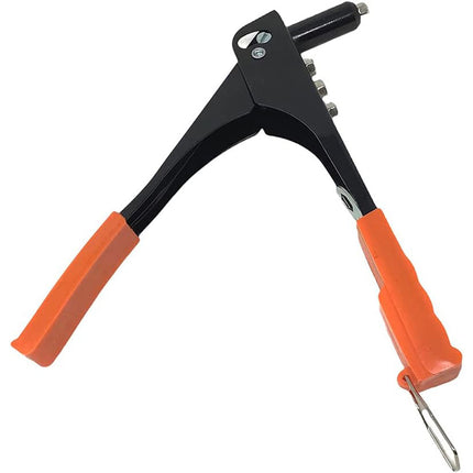 Pinza rivettatrice con 4 testine per rivetti 2.4 3.2 4.0 4.8 mm intercambiabili per rivettatura - enzoled