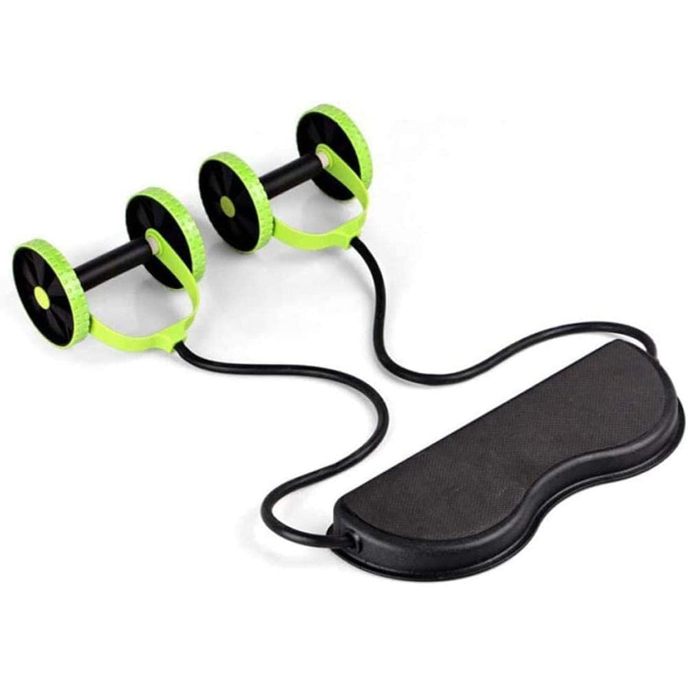 Base Fitness con Ruote Addominali estensori Elastici Ruota per Esercizi Fascia di Resistenza Addome Spalle Glutei - enzoled