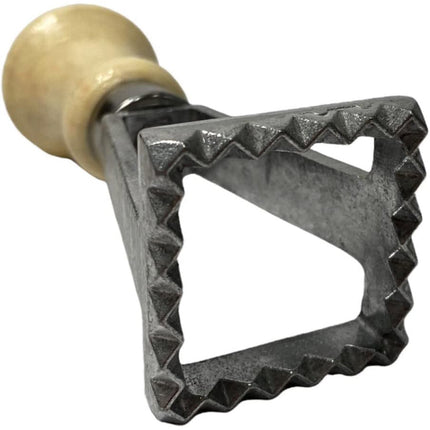 Stampo per ravioli in alluminio con manico in legno stampino taglia pasta formine gnocchi biscotti 7x7 cm e 3,5x3,5 cm - enzoled