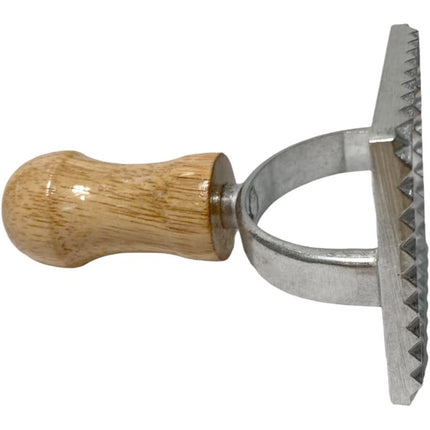 Stampo per ravioli in alluminio con manico in legno stampino taglia pasta formine gnocchi biscotti 7x7 cm e 3,5x3,5 cm - enzoled