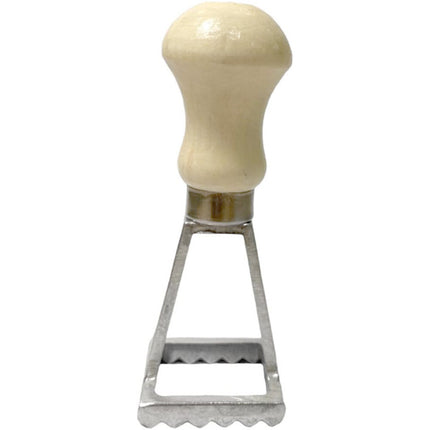 Stampo per ravioli in alluminio con manico in legno stampino taglia pasta formine gnocchi biscotti 7x7 cm e 3,5x3,5 cm - enzoled