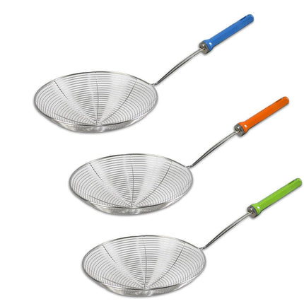 Schiumarola a rete in acciaio per fritture mestolo da cucina Ø 20 cm