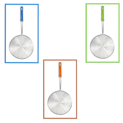 Schiumarola a rete in acciaio per fritture mestolo da cucina Ø 20 cm