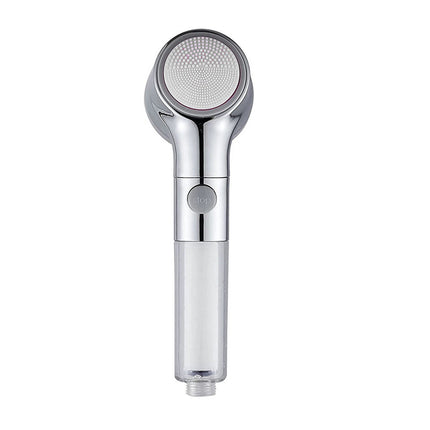 Soffione doccia con filtro anticalcare 3 getti d'acqua tasto ON/OFF enzoled