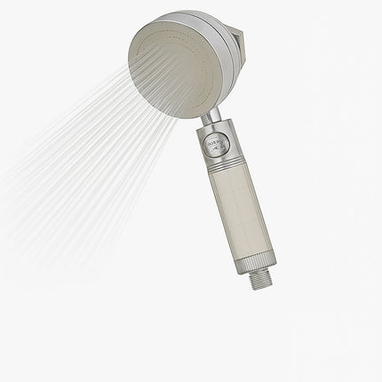 Soffione doccia con filtro anticalcare 3 getti d'acqua tasto ON/OFF enzoled