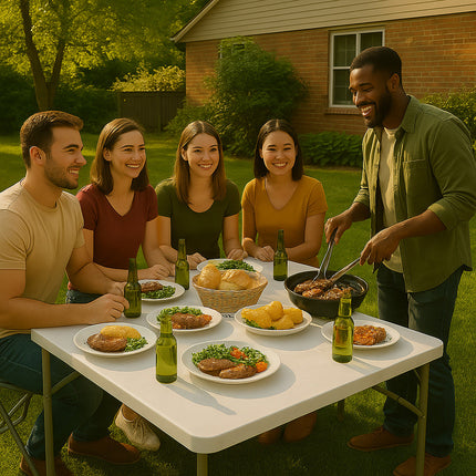 Tavolo da esterno richiudibile con manico per pic nic campeggio casa enzoled